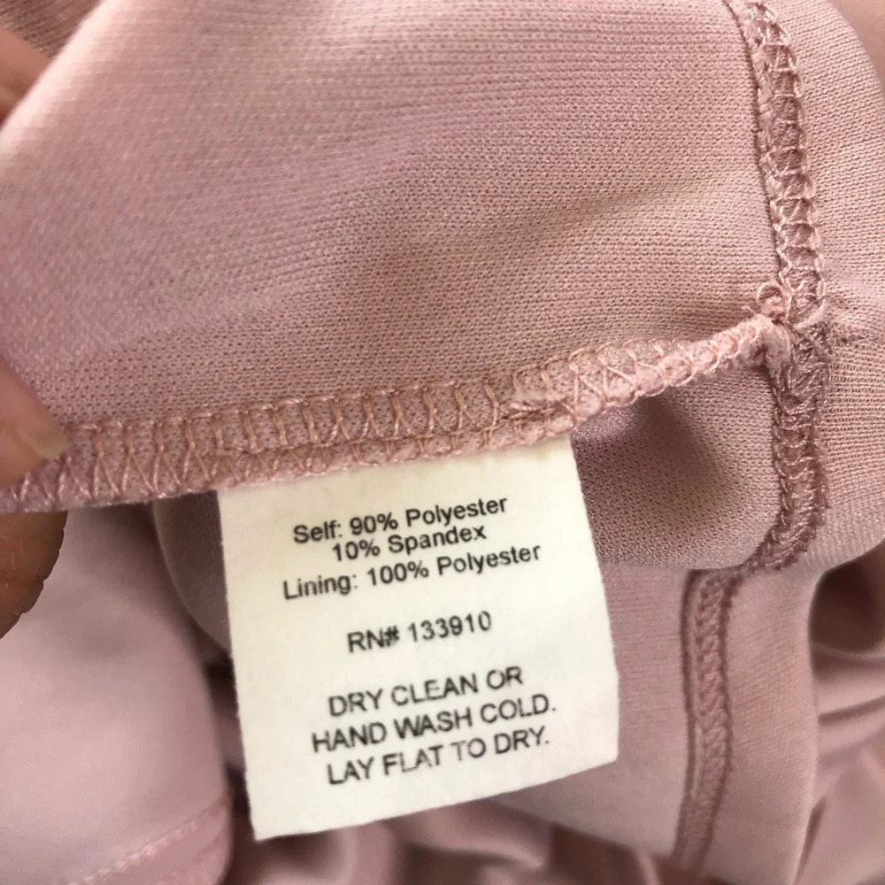 Show Me Your Mumu Pink Barcelona Bow Sleeves Ruffle Hem Gown Medium - Picture 8 of 9